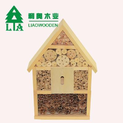 China Sustainable Hotel Insect Garden Item Outdoor Water Proof Wooden Bird Cage for sale