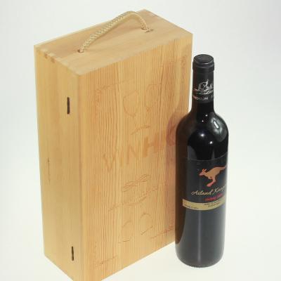 China High-end Materials Wooden Gift Wine Box Crate Repurposed Pine Wood Wine Box, Convenient and Portable for sale