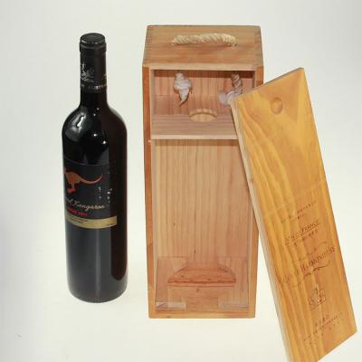 China Recycled Materials Wholesale Hot Sale Wooden Wine Boxes Wooden Bottle Box Wooden Wine Display Box For Wine for sale