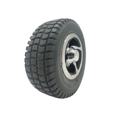 China Polyurethane Wheel-9x3.50-4 Wheel-9x3.50-4 Wheel-Puncture Proof PU Wheel Power Chair Foam Filled Parts for sale