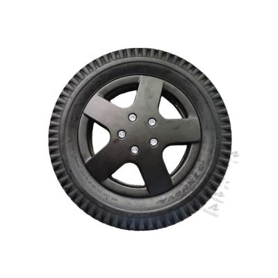 China Puncture Proof Alloy Wheels 3.00-8 Tire Solid Wheelchair Wheel Assembly Tires for sale