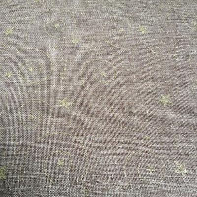 China 100% Linen Like Fabric Anti-Static Polyester Carpet Diningtable With Rhinestones for sale