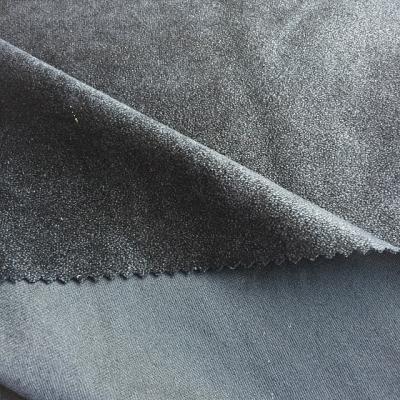 China Anti Pill Garment Fabric 100% Polyester Warp-Knitted Velvet / Tan Velvet In Customized Colors for sale