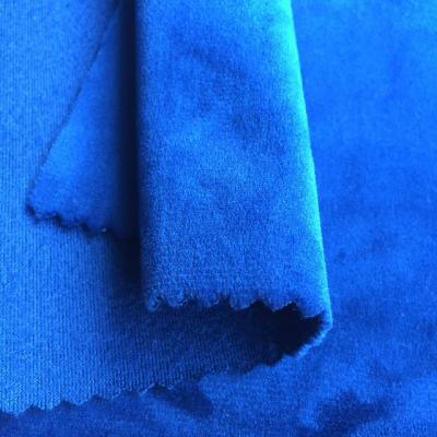 China Anti Pill Upholstery Curtain Sofa And Pillow Fabric 100% Polyester Warp Knitted Velvet / Velor In Customized Colors for sale