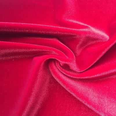 China Anti Pill Polyester Warp Knitted Velvet / Korean Velvet with Spandex in Customized Colors for Ladies Dress, Skirts, Suit, Coats & Blouses for sale