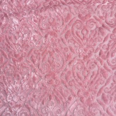 China Shrink-resistant polyester circular knitted velor / jacquard velor in customized designs and colors for ladies dress, suit and skirts for sale