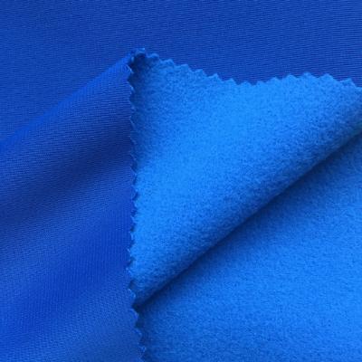 China Anti Pill Dress School Fabric Popular Superpoly Knit Brush Fabric For Outerwear Monopoly for sale