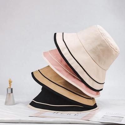 China High Quality 2021 Hot Selling Travel Character Women Reversible Bucket Hat Custom Logo for sale