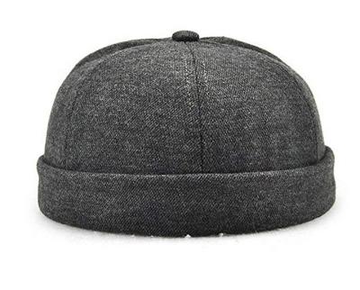 China Cotton Men's and Women's Cotton Men's and Women's Plain Washed Simple Pleated Brimless Old Hat for sale