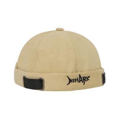 China COMMON Wholesale Custom High Quality Cotton Embroidery Corduroy Brushed Suede Brimless Hat for sale