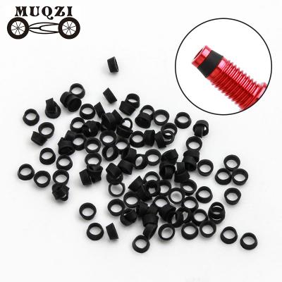 China 100PCS MUQZI Silicone Bike Presta Valve Supplement Sealing Ring Bicycle Removable Seal Rings for sale