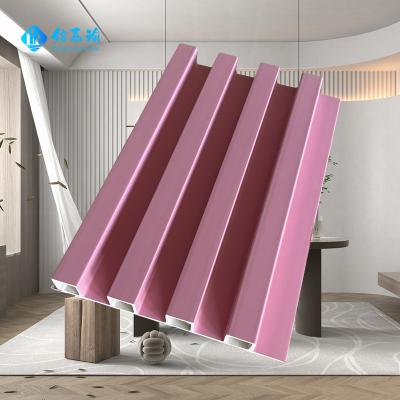 China Traditional WPC Cladding WPC Wall Panel Grating 3D Wooden Composite Panel de pared de WPC Interiors for sale