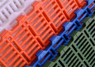 China ISO Goat Farm Plastic Slatted Floor 1200*500*40mm White Orange for sale