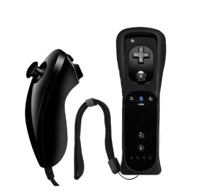 China Touch Buttons Factory Price Support OEM Logo Printing 2 in 1 Motion Plus Remote and Nunchuck Controller for Wii for sale