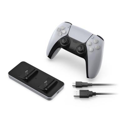 China Charging Controller Dual Black USB Charging Stand For PS5 Controller Gamepad for sale