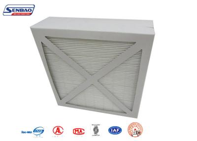 China MERV7 MERV8 MERV9 F5 F6 Pleated Panel Air Filters Cardboard Frame for sale