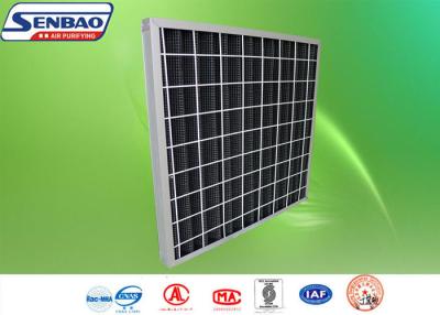 China G3 G4 Pleated Carbon Synthetic Fiber Media Media Air Filter For HVAC System for sale