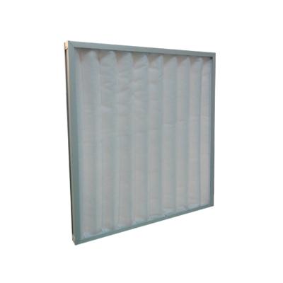 China Precision 5 Micron Pleated Media Air Conditioning Air Filters With Aluminum Nets for sale