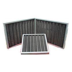 China Industrial Deep Pleated Panel Activated Carbon Air Filter , Low Resistance for sale