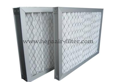 China Disposable White Pleated Panel Air Filters Dust For Ventilation System , Low Resistance for sale