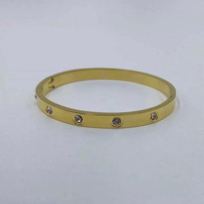 China 2022 Other Diamond Accessories Stainless Steel Gold Plated Women Bracelet High Quality Design Jewelry Gift for sale