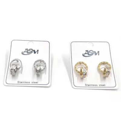 China Other 2022 Wholesale Hot Sale Fashion Trend Jewelry 18k Gold Plated Christmas Stud Earrings For Women for sale