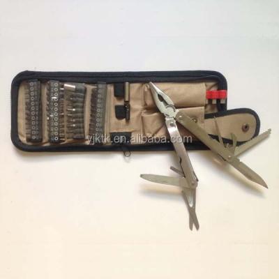 China NEW FUNCTIONAL 81 MULTI in 1 Stainless Steel Multi Function Pliers Set Tools in Nylon Bag for sale