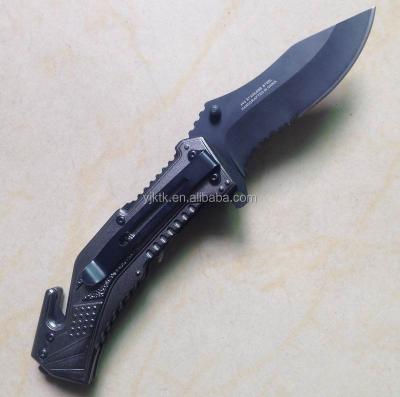 China High Quality Firefighter Camping Knife Survival Rescue Pocket Knife With Light for sale