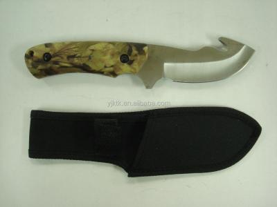 China UTILITY Fixed KNIFE Stainless Steel Blade Knife Skinning Hunting Knife With Polypropylene Handle/Sheath for sale