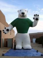 China Ijsbeer Opblaasbaar Opblaasbaar Bestand de Mascottewater van Reclameproducten Te koop