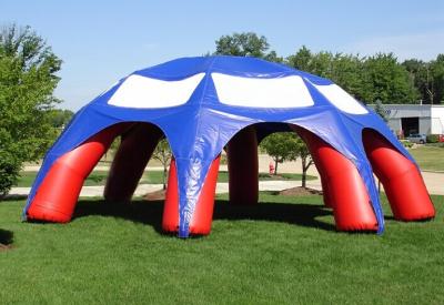 Китай Подгонянный раздувной шатер Inflatble купола шатра спайдера 10m с 6 ногами продается