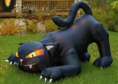 China CER Zertifikat riesige Werbungsschwarze Katze Inflatables im Freien für Halloween-Festival zu verkaufen