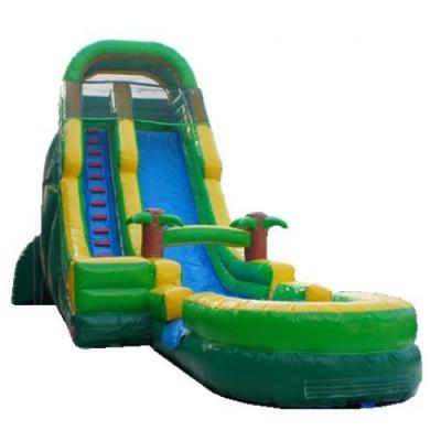 China Inflatable Tropical Theme Outdoor Water Slide For Kids Blow Up Slides for sale