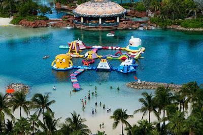 China Outdoor Adult Aflex Inflatable Water Park With Air Pump / Repair Material for sale