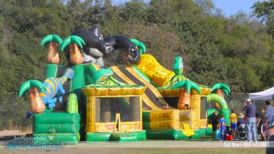 Κίνα Γιγαντιαίο Bouncy Castle των διογκώσιμων Combo παιδιών του King Kong με τη φωτογραφική διαφάνεια προς πώληση