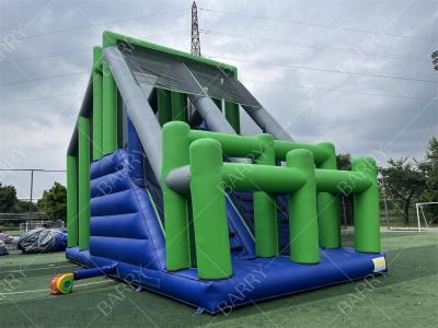 Cina Gioco sportivo Crazy Jumping Pillow Jump Tower Freefall Inflatable Jump Airbag con piattaforma per ostacolo gonfiabile 5K in vendita