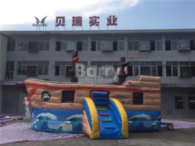 China Commercial Kids Blow Up Inflatable Pirate Ship Combo With Lead Free Material for sale