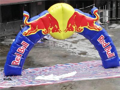 China Impresión única Commerical que hace publicidad de los arcos inflables de Red Bull para la ceremonia de inauguración en venta