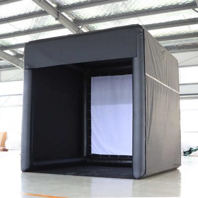 China Training outdoor inflatable golf simulator tent golf simulator cage enclosures for home practice with customized design for sale