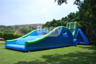 China 0.55mm PVC Tarpaulin Giant Inflatable Slide For Event / Huge 42ft Tall Drop Kick Water Slide for sale