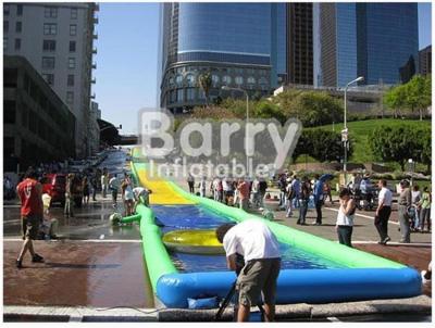 China PVC Tarpaulin Giant Inflatable Water Slide , Custom Party City  for sale