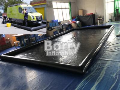 Chine Tapis mobile de retenue de l'eau adapté aux besoins du client par tapis gonflable noir de station de lavage de PVC à vendre