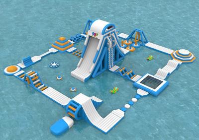 China Parque flotante inflable del agua del mar, equipo inflable adulto gigante del parque del chapoteo del agua en venta