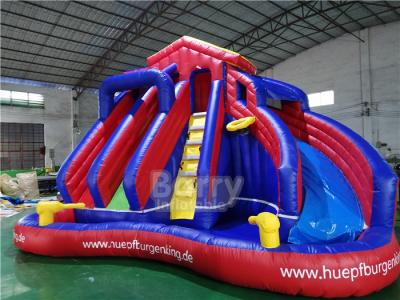 China Parque inflable asombroso del chapoteo, tamaño inflable de Customzied de los juegos del agua en venta