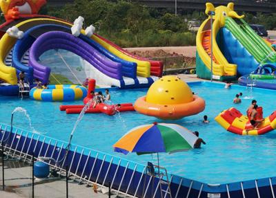 China Aangepaste pvc-het Kaderpool van het staal Rechthoekige Ultrametaal voor Waterpark Te koop