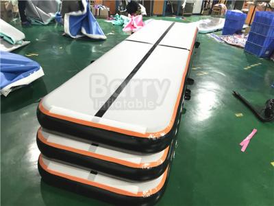 China Estera inflable de la gimnasia del piso del aire de la pista de aire del desplome de la pista durable amarilla de la caída en venta