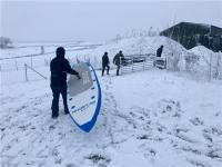 China Placa inflável azul do SUP da resina de cola Epoxy para o parque da neve à venda