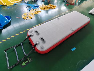 China Barry Leisure Land Inflatable Swim-Opblaasbare Drijvende Platform van het Eiland het Drijvende Vlot Te koop