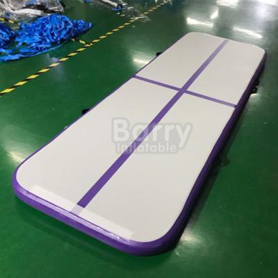 China Professionelle purpurrote aufblasbare Gymnastik Mats Tumbling Air Track der Farbe3x1m zu verkaufen