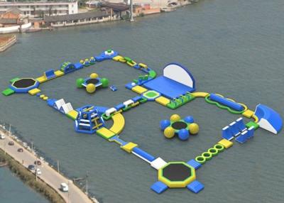 China Exciting Backyard Inflatable Water Park Rentals , Blow Up Water Park For Adults for sale